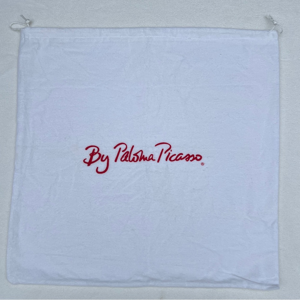 Paloma Picasso soft fabric draw string purse shoe dust bag 17" x 17"